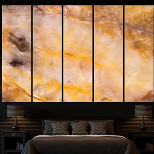 Extra Large Marble Wall Art Canvas Print, Abstract Marble Onyx Wall Decor, Fluid Art Gallery Wall Set, Creative Fine Art, Large Wall Decor
