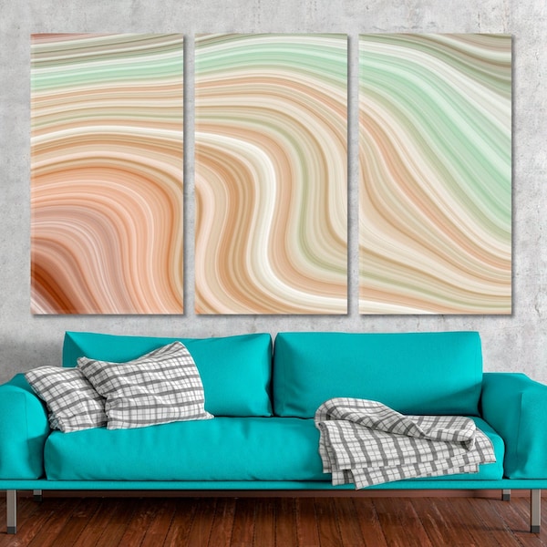 Onyx Wall Art, Wide Onyx Slice Contemporary Art Print, Marble Wall Decor, Minimalism Art, Onyx Stone Canvas Print, Natural Marble Split Art