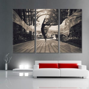 Ballerina Extra Large Wall Decor, Ballerina Abstract Photo Print, Ballet Modern Wall Decor, Ballet Large Canvas Art, Contemporary Dance Art