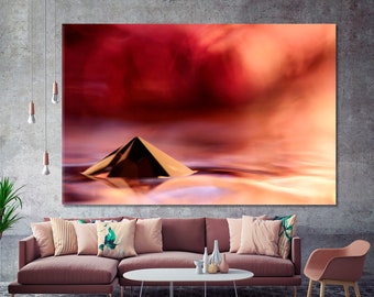 Abstract Pyramid Etsy