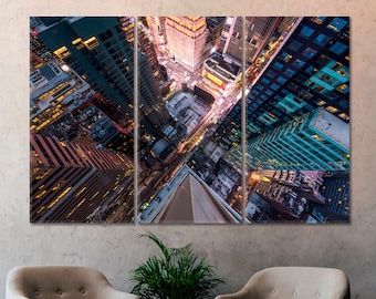 New York Modern Canvas Print, Manhattan Wall Art, Canvas Set New York City, 5th Avenue Wall Decor, USA Modern Home Decor, Cityscape Canvas