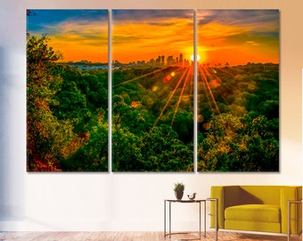 Austin Texas Nature Large Wall Decor, Texas Cityscape Wall Art, Austin City Skyline Canvas Print, Texas Photo Art, USA Scenic Wall Art