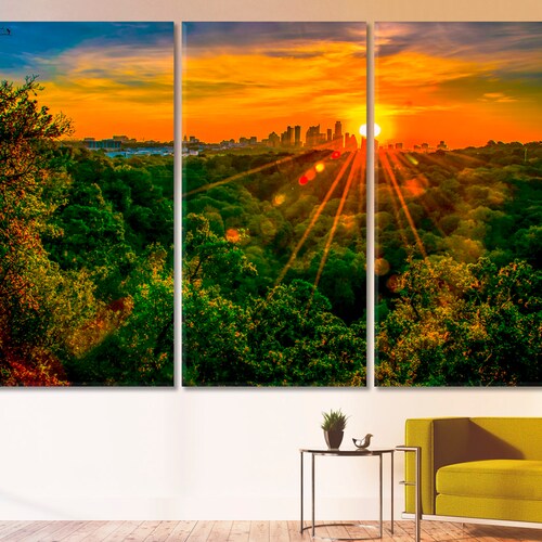 AUSTIN TEXAS Art Print Skyline Wall Art Texas Strong Texas Etsy