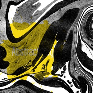 Monochrome Swirl Ink Canvas Print, Abstract Pattern Wall Art, Modern Minimalist Office or Home Decor, Black and White Artwork Framed Ready To Hang