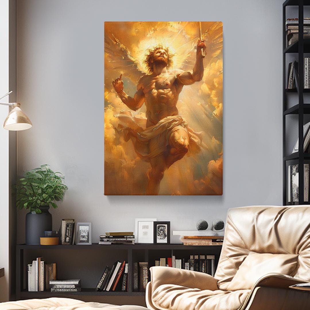 Apollo Canvas Print, God Apollo Framed Art Canvas, Mythology Wall Art ...