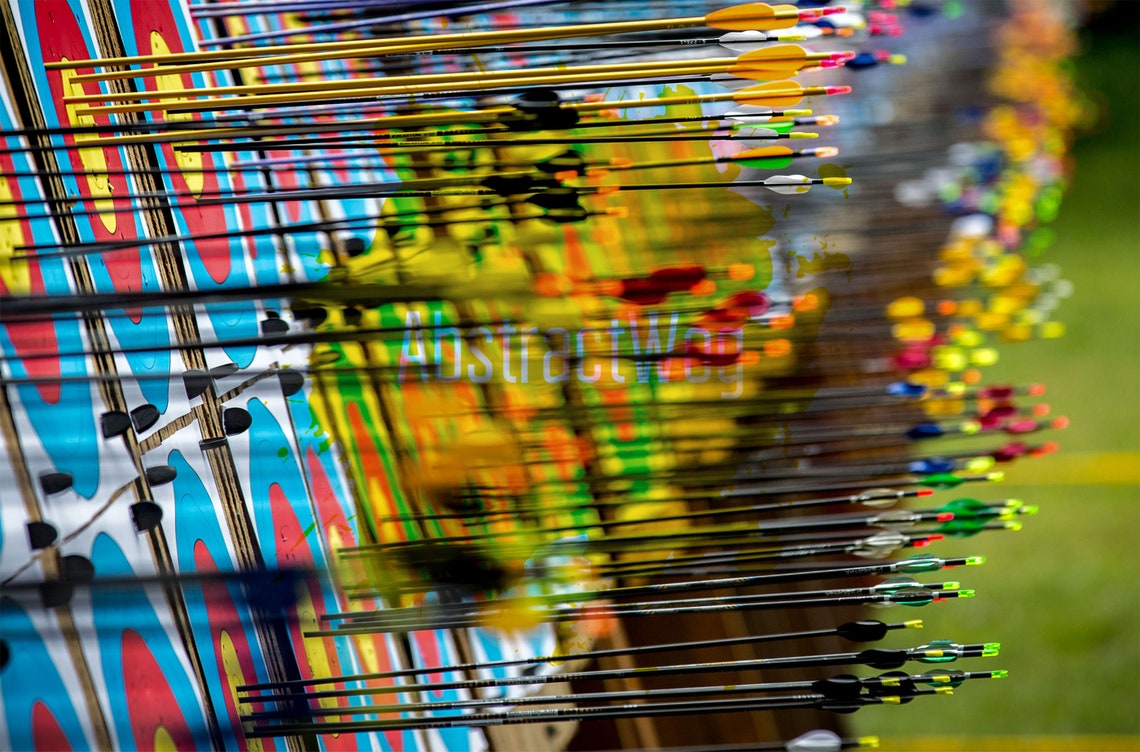 Archery Arrows in Targets Abstract Photo Print Photo on - Etsy