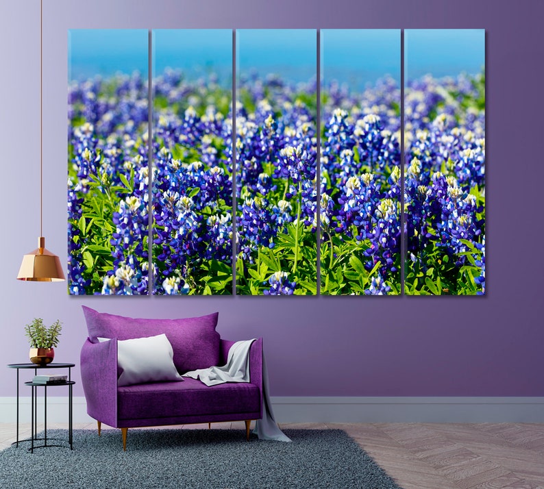 Field Colors Wall Decor Texas Hill Country Etsy