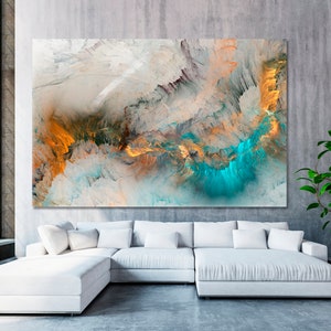 Abstract Mineral Formation Wall Art, Aerial Landscape Decor, Perfect Gift for Modern Art Collectors