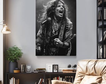 Rock Music Canvas Print, Rock Music Wall Art, Music Art Print, Singer Artwork, Rock Singer Modern Art, People Prints, Rockstar Art Picture