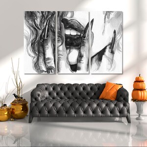 Black and White Beautiful Woman Wall Artwork Print