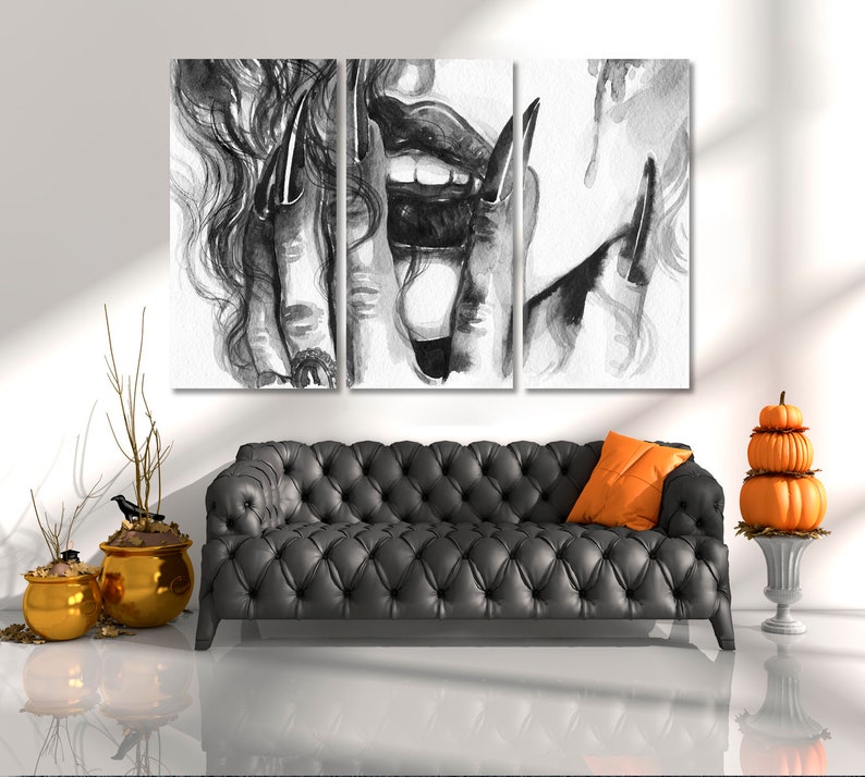 Black and White Beautiful Woman Wall Artwork Print