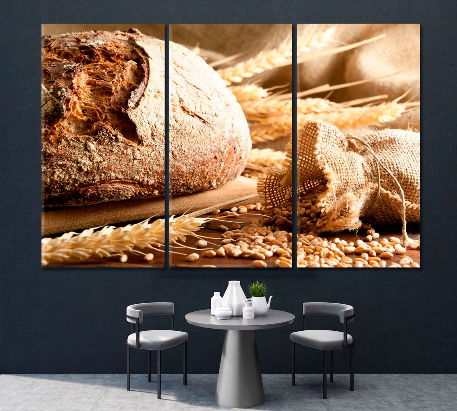 Traditional Bread Wall Panels Homemade Bread Wall Art Bakery Etsy