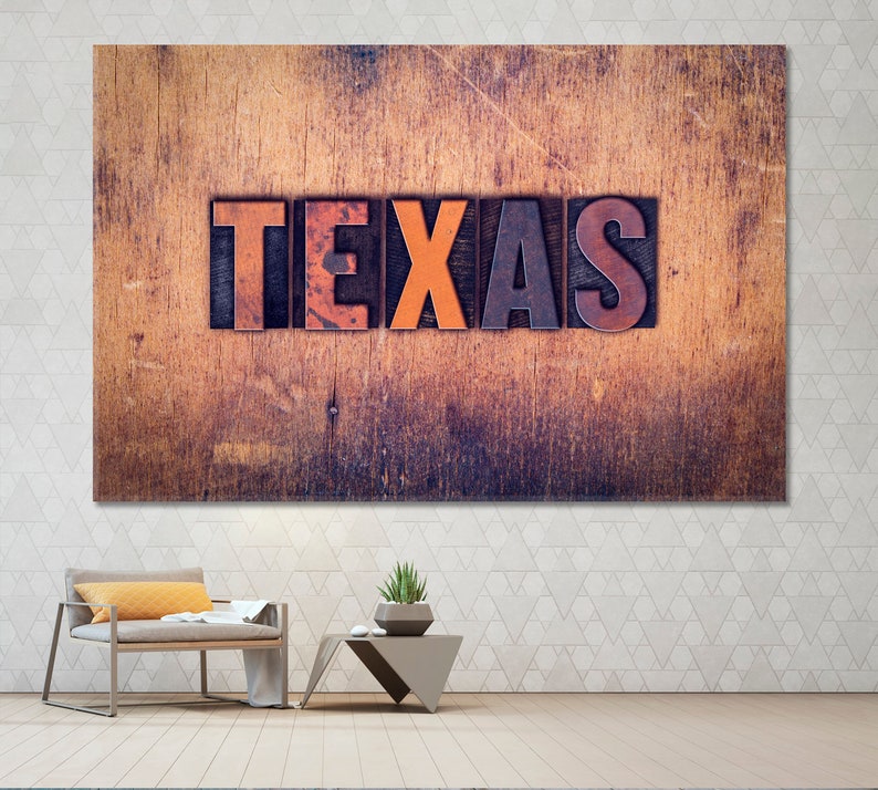 Texas Wall Art Texas Canvas Print Texas Wall Mural Austin Etsy