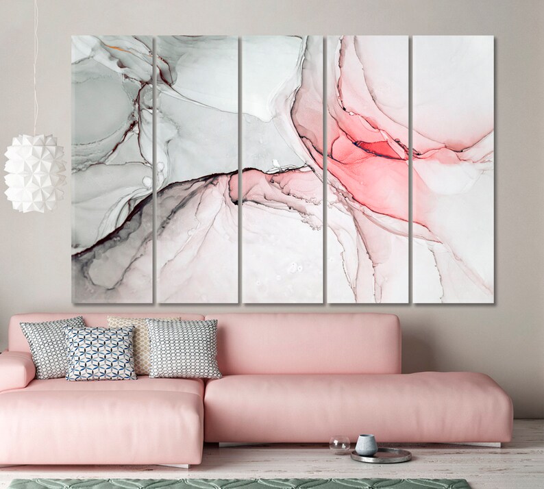 Marble Highlytextured Art Large Wall Décor Canvas Print Etsy New Zealand