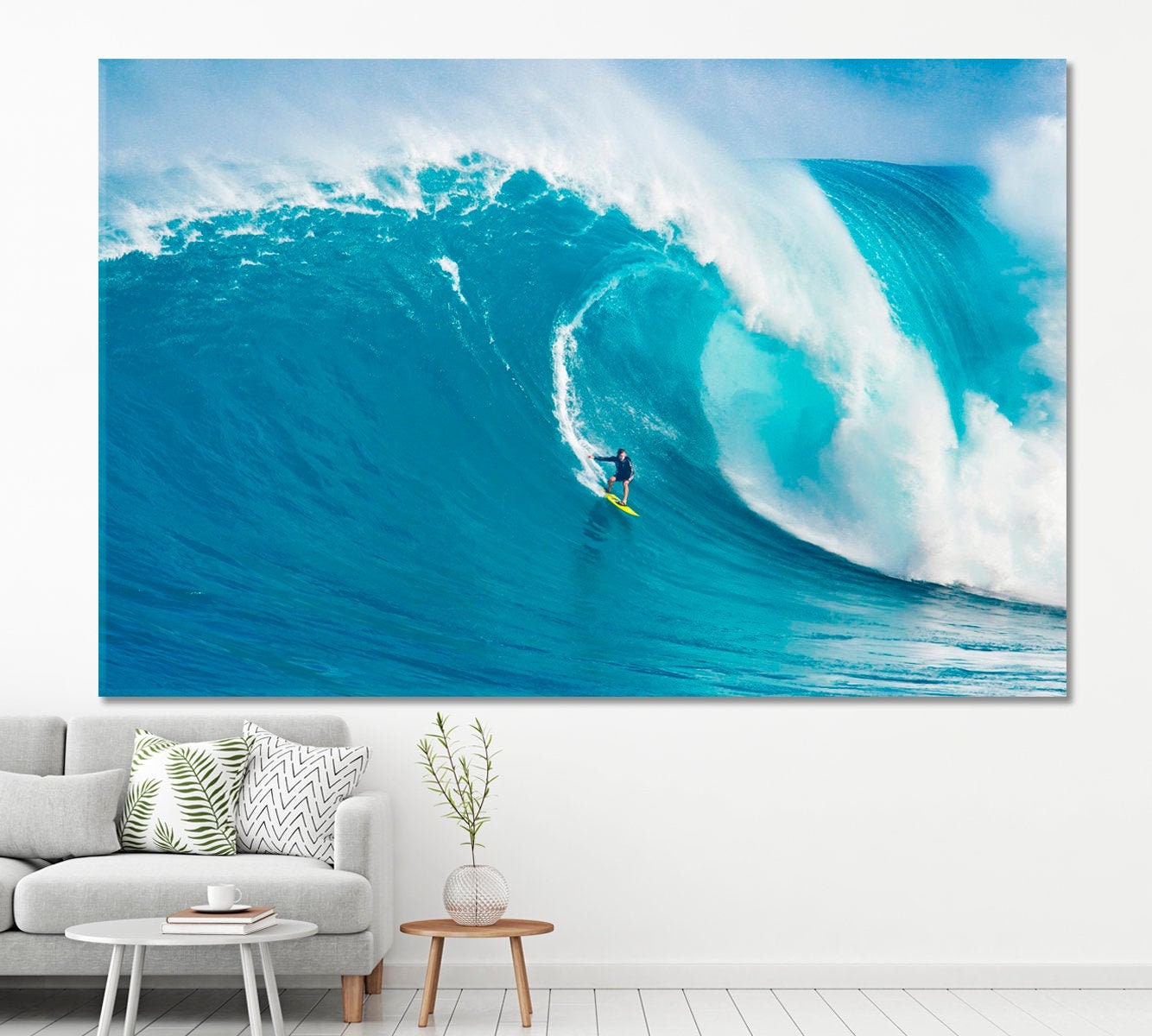 Wave Large Wall Art, MAUI HI Poster Print, Giant Wave Wall Art
