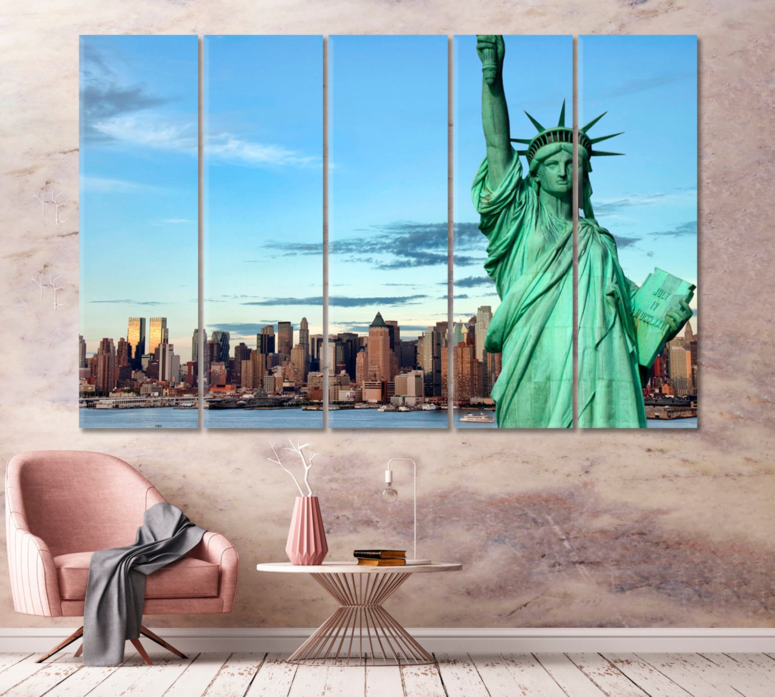 Statue of Liberty Wall Decor New York Modern Art Manhattan Etsy