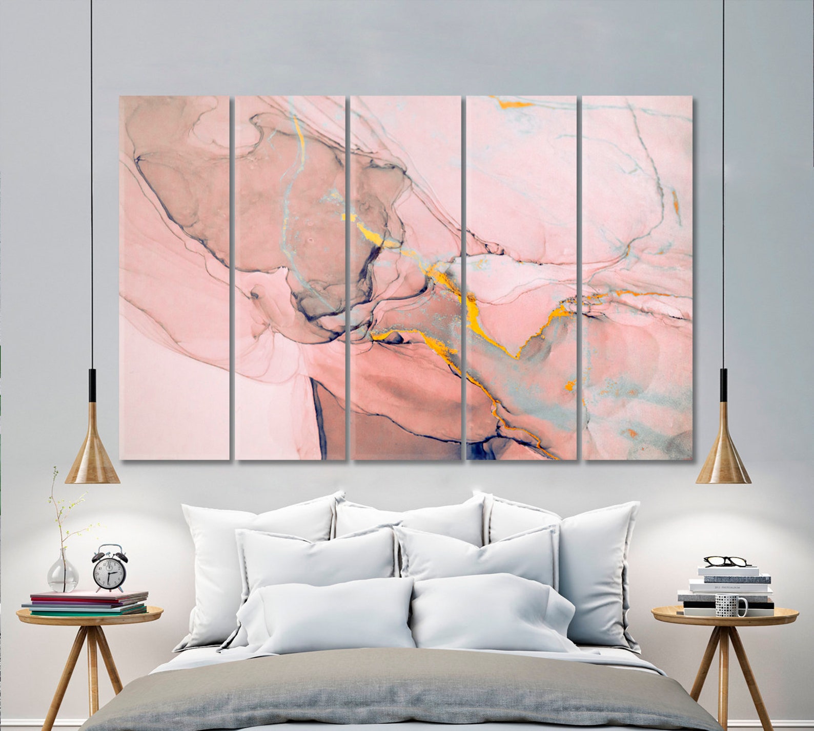 Creative Abstract Wall Art Marble Canvas Print Modern Art Etsy