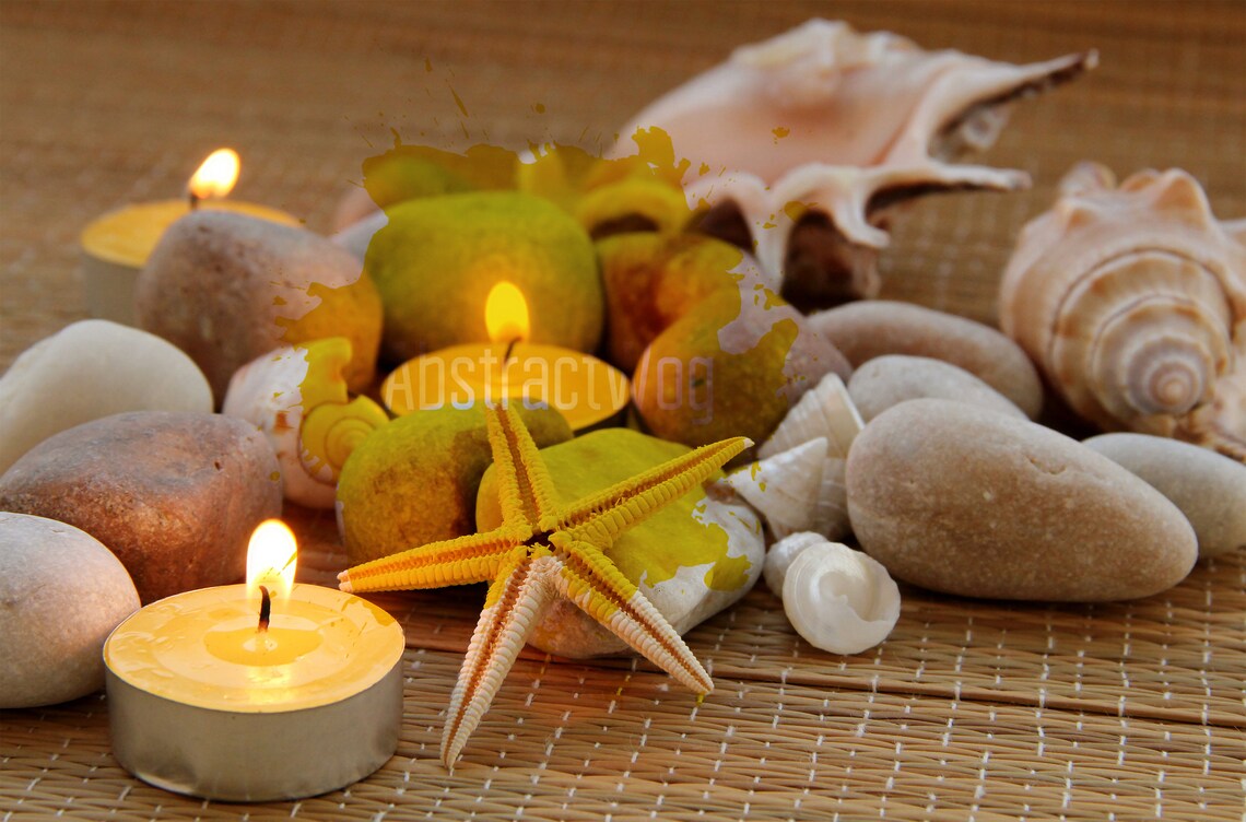 Large Wall Art Spa Set Wall Decor Multi Panels Canvas Set Etsy