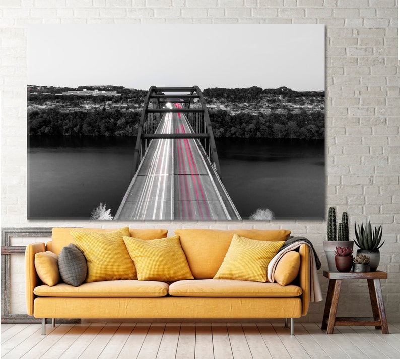 Austin Texas 360 Bridge Original Print, Austin Pennybacker Bridge Wall ...