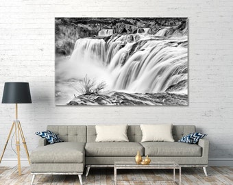 Cascade Falls | Idaho Waterfall Photo Poster Canvas, Shoshone Falls, Twin Falls Poster Print, Niagara Falls Of The West Canvas Wall Decor