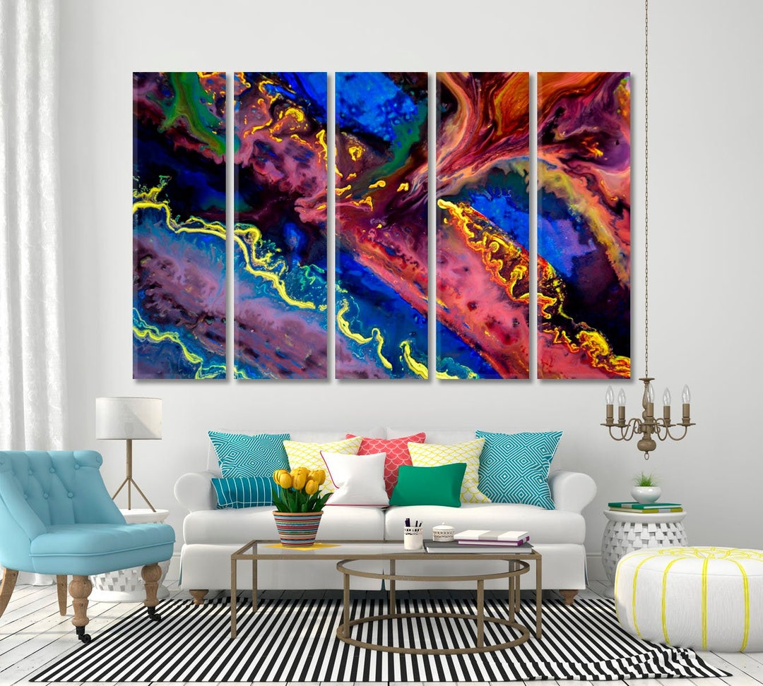 Abstraction Creative Bright Large Wall Décor for Home Canvas Print ...