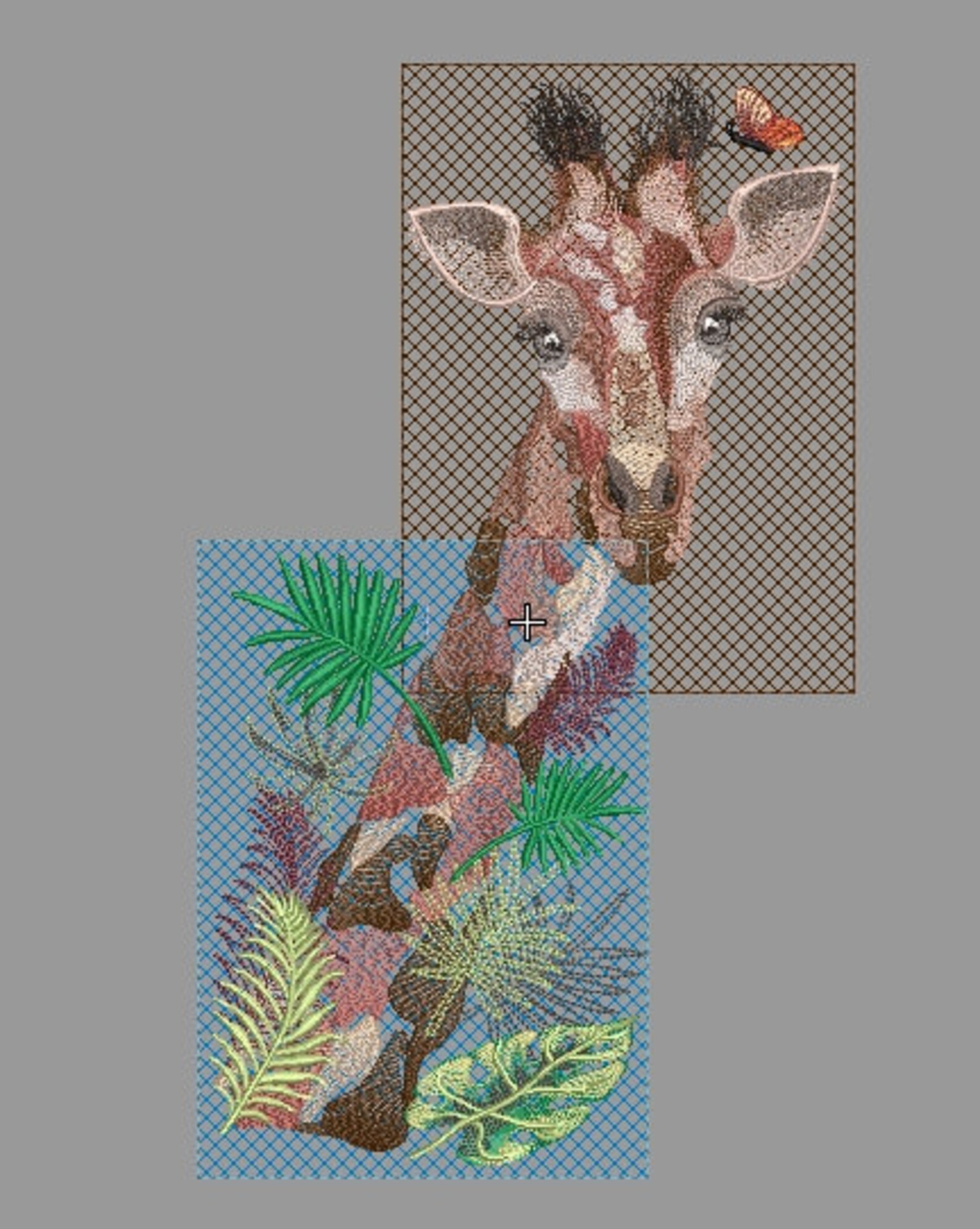 Design for machine embroidery Giraffe Etsy