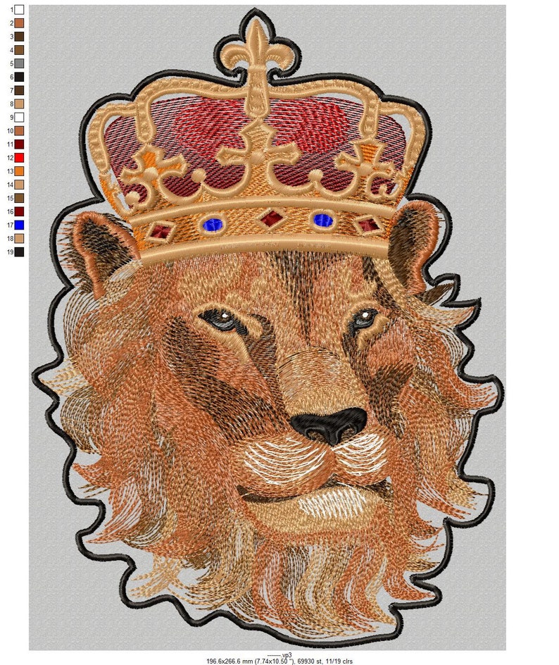 Embroidery Design the Lion King Etsy