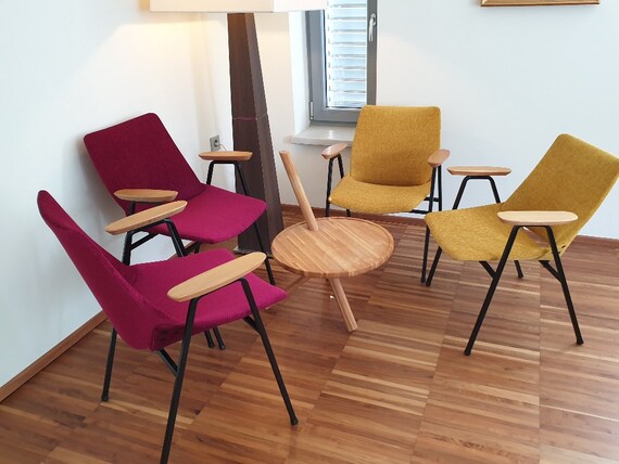 Lupina Shell Lounge Chair Armchair by Niko Kralj 60s Armchair