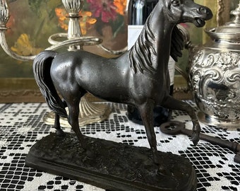 Antique Bronze Horse Statue c.1900