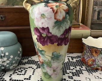 Vintage I.E. & C. Co Japan Hand-painted Porcelain Vase - Etsy