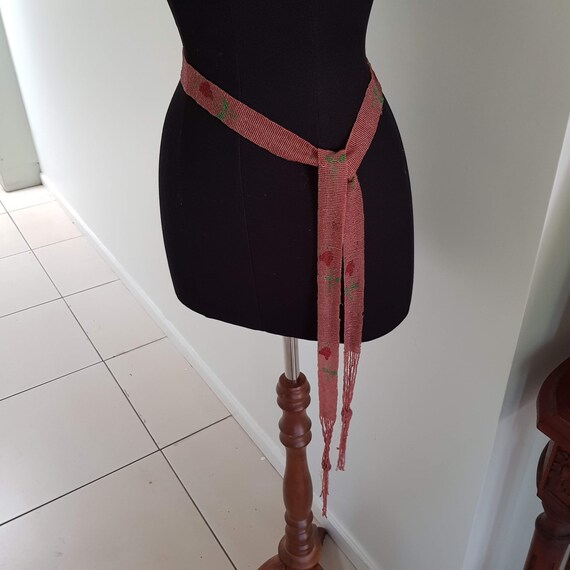 Edwardian Beaded Sash Belt 1900's