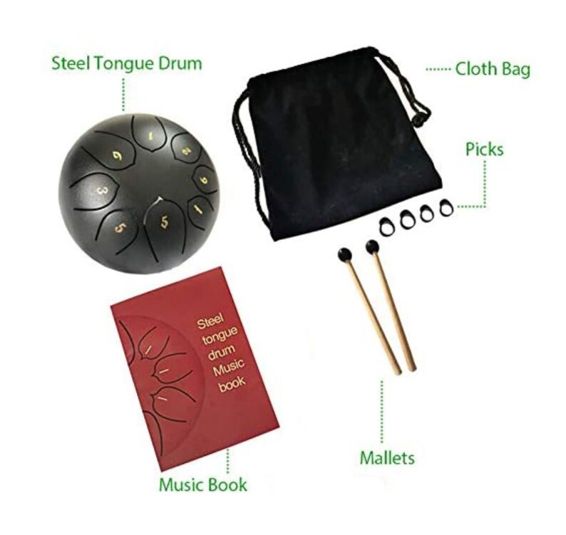 Steel Tongue Drum Kit 6 inches 8 Notes Percussion Etsy