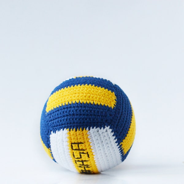 Volleyball toy Crochet Rattle ball Baby photo shoot props Sport toy Montessori newborn toy Play gym Amigurumi crochet toy