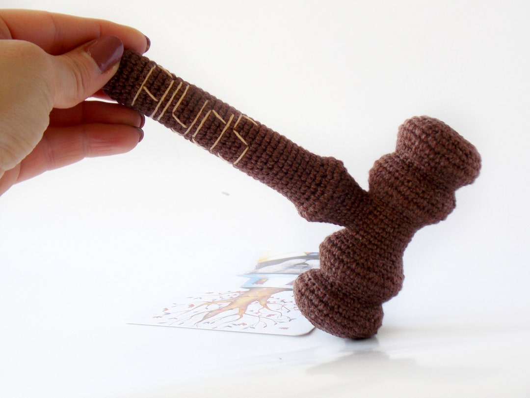 Crochet Gavel Small Hammer Baby Cotton Rattle Judge's Etsy