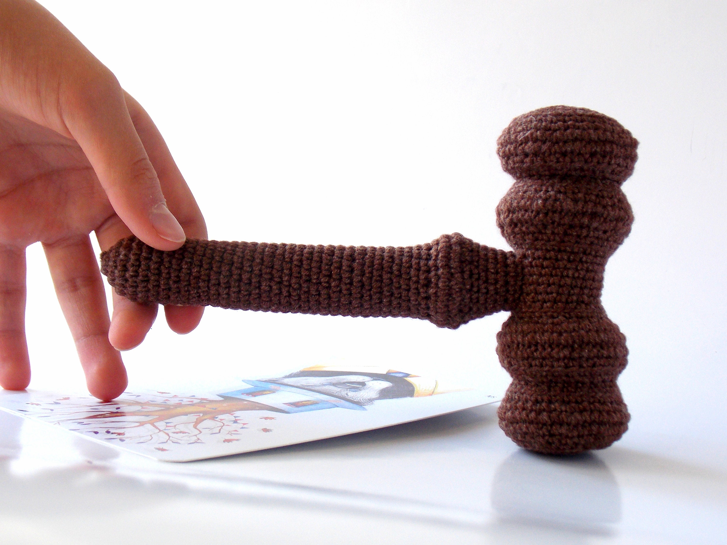 PATTERN Crochet Gavel Small Hammer Judge's Hammer Etsy