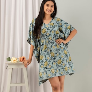 Wholesale lot 3 pcs/ Floral Print Kaftan/ Resort wear/ Beach wear/ Kaftan dress/ Pool party dress/ V Neck Summer Dress Caftan