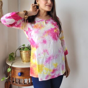 Handmade Bagru Block Print Cotton Top: Ethnic Indian Blouse