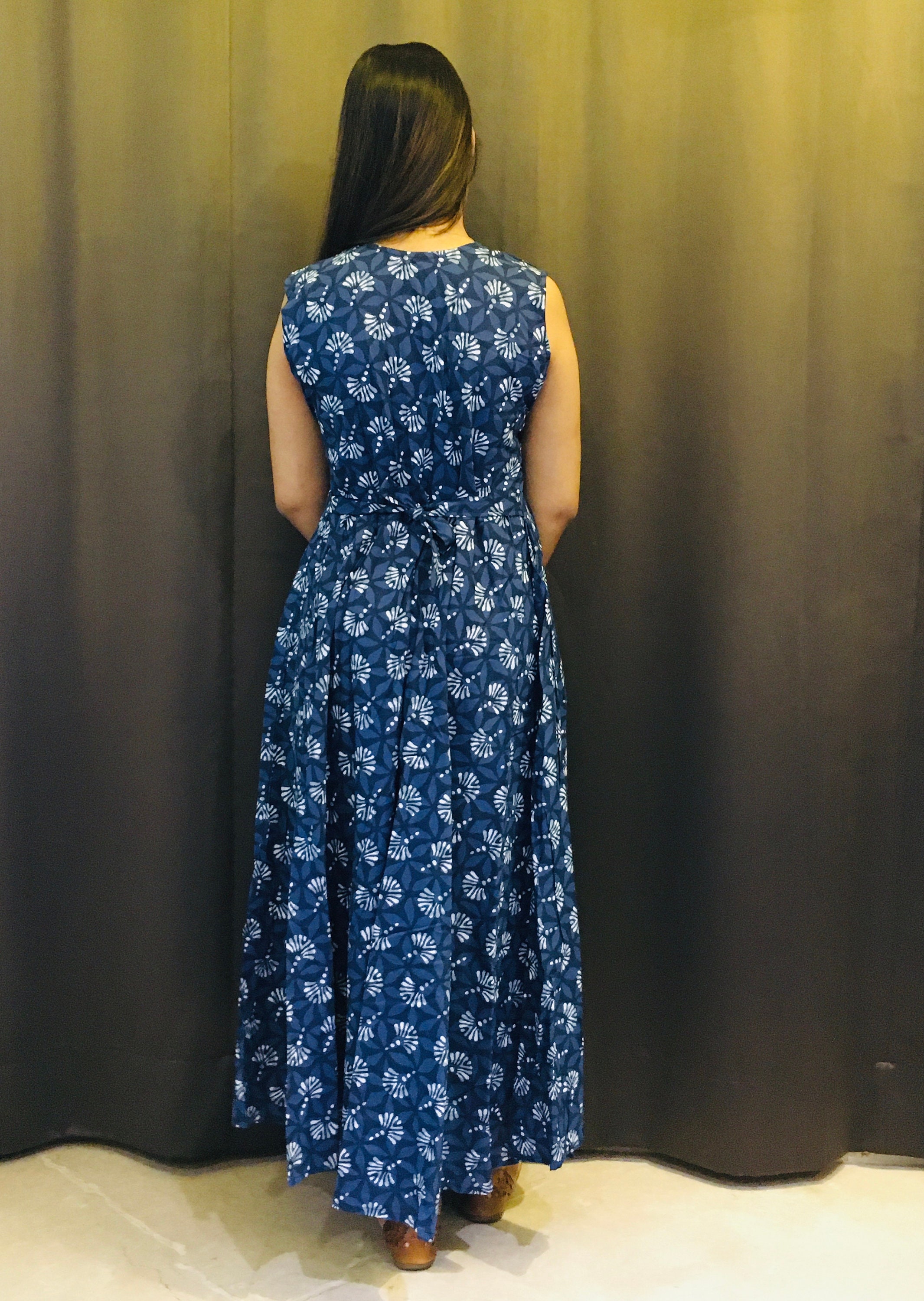 white christmas dresses Buy Indigo Block Printed Long Maxi Dresses for Women – Dmaasa
