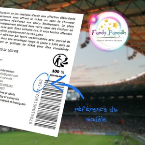 carte à gratter "Penaltyyy!!!" - texte personnalisable toutes occasions : mariage - grossesse - parrain - marraine - témoin - cadeau... image 9
