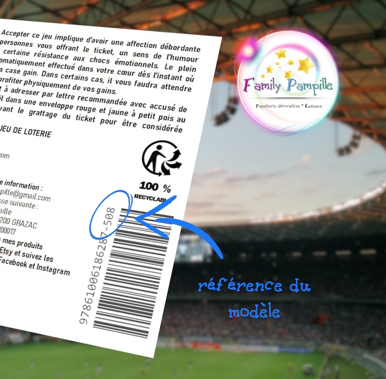 carte à gratter "Penaltyyy!!!" - texte personnalisable toutes occasions : mariage - grossesse - parrain - marraine - témoin - cadeau... image 9