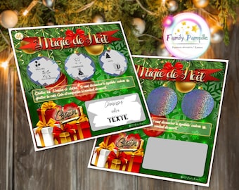 scratch card "Magic of Christmas" - customizable text for all occasions
