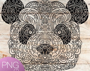 Free Free Mandala Panda Svg 644 SVG PNG EPS DXF File
