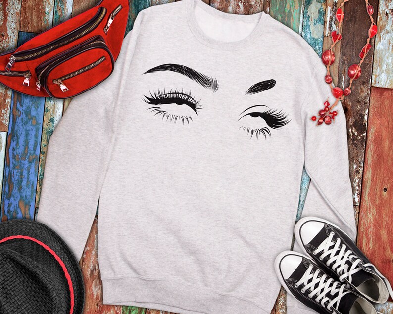 Download Eye rolling svg print Eyelashes girl svg funny sarcastic ...