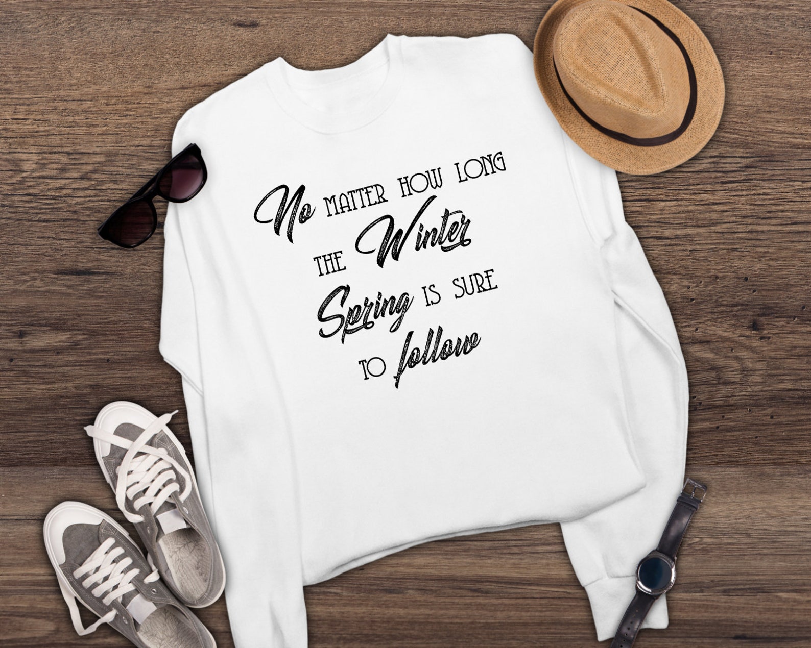 Geen metter hoe lang de winter svg lente is zeker te