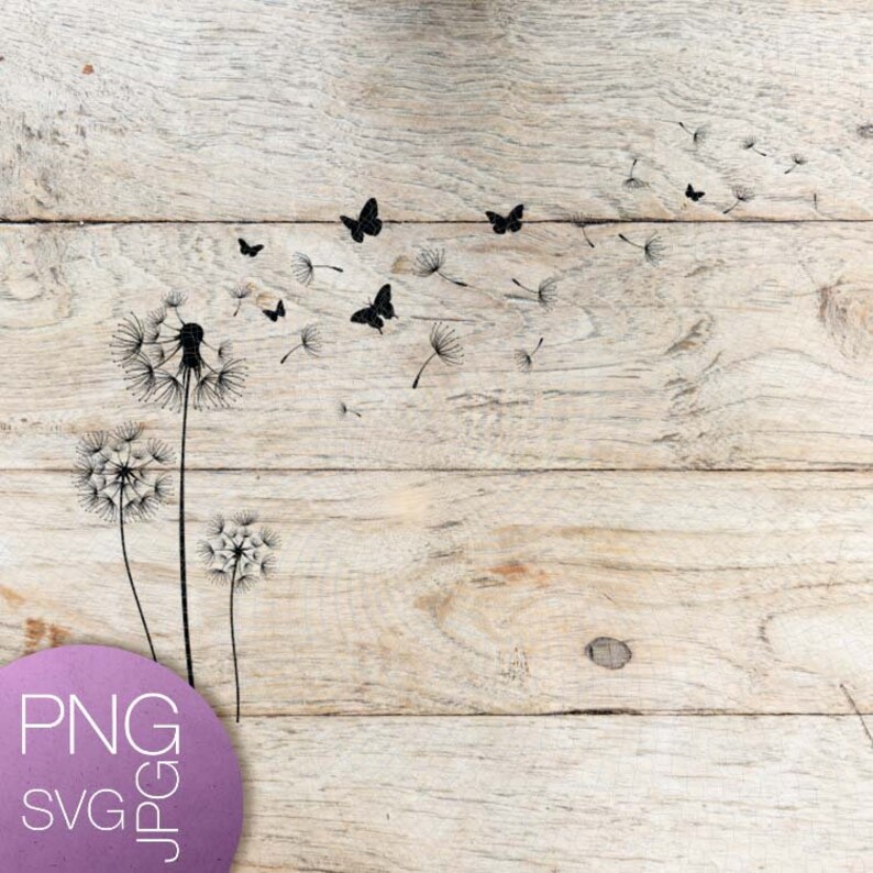 Free Free 138 Butterfly Dandelion Svg SVG PNG EPS DXF File