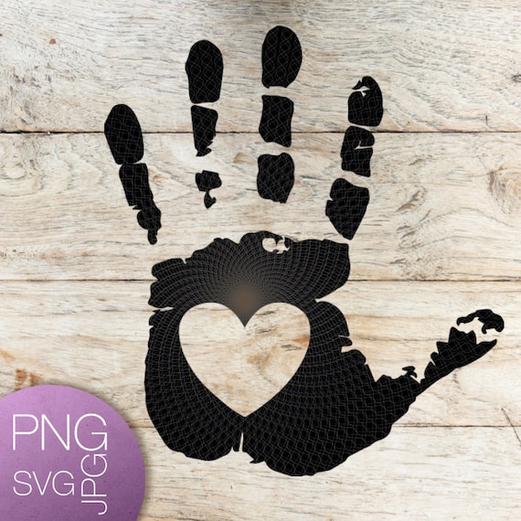 Download Hand Print Svg Hand Svg Hand Heart Svg Hands Svg Love Svg Etsy