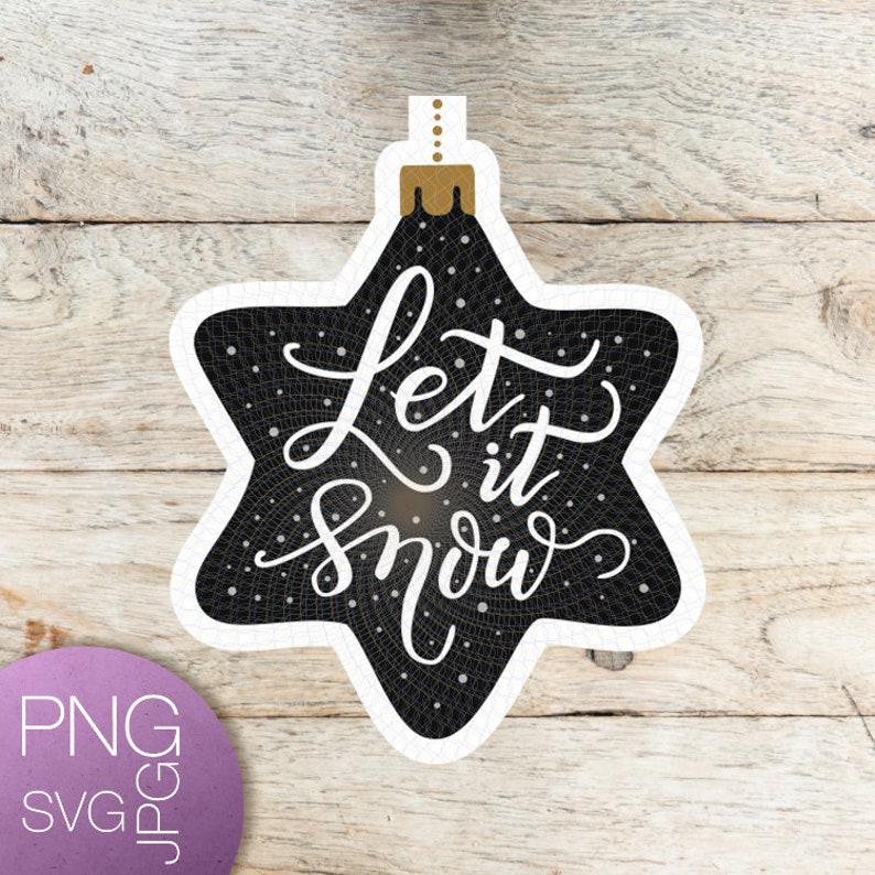 Download Let it snow svg quote winter SVG/PNG/JPG instant download | Etsy