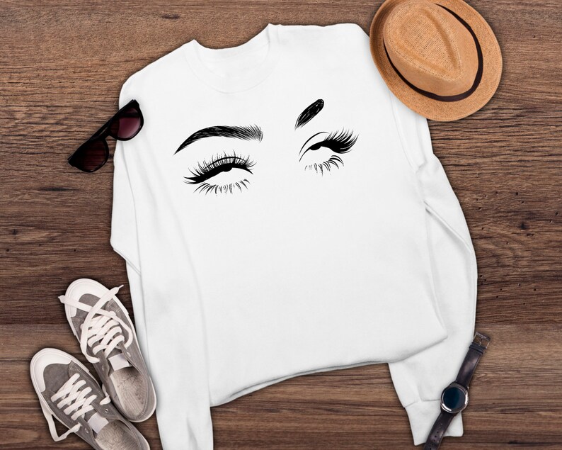 Download Eye rolling svg print Eyelashes girl svg funny sarcastic ...