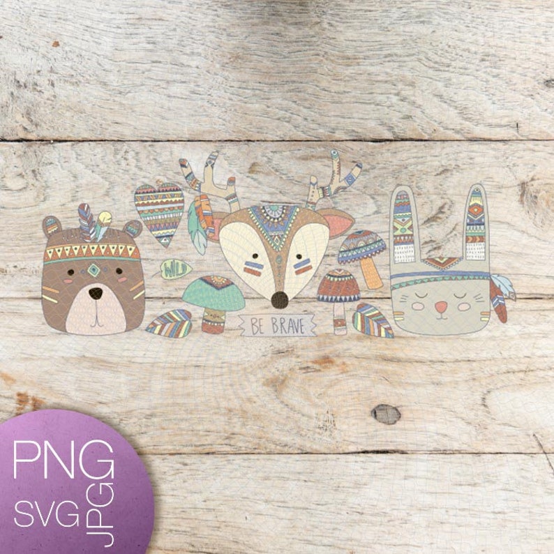 Download Boho Svg Animal Svg Fox Svg Bear Svg Rabit Svg Forest Svg Boho Animal Svg Cricut Svg Files Clipart Cut And Print Printable Quote Wall Decal Art Collectibles Digital Prints Mukena Id