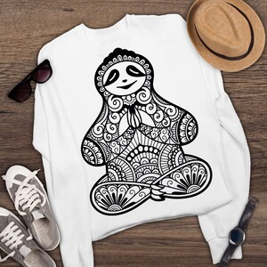 Download Mandala sloth svg cute animal svg png jpg instant download ...